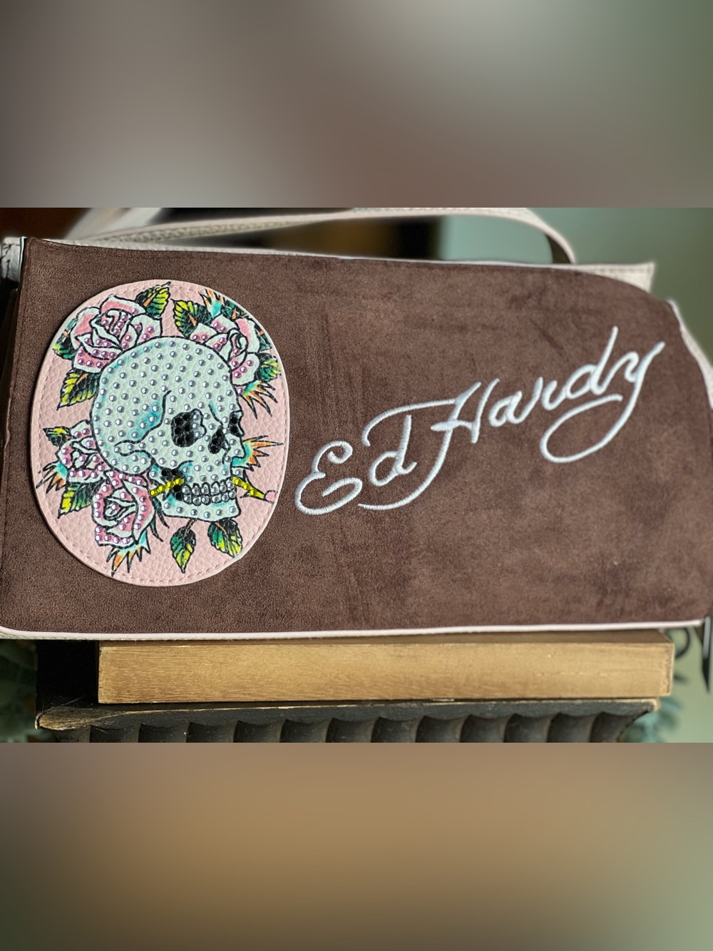 Ed Hardy Brown/Pink Crossbody